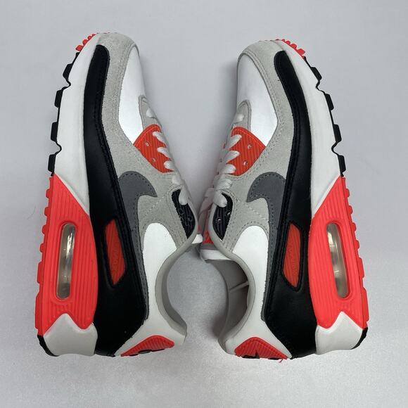 Nike Air Max 90 Infrared 3M 2026 IU1055 100 Size 6 Men Size 7.5 Women White Red main image 6